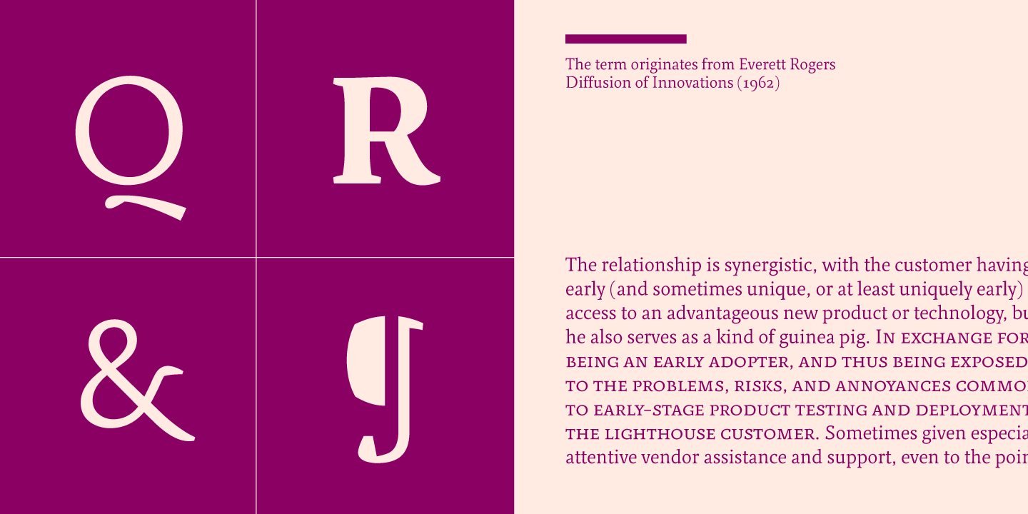 Przykład czcionki Relato SemiBold